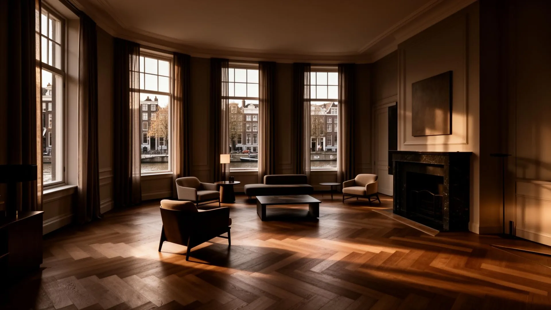 Amsterdam canal house interior